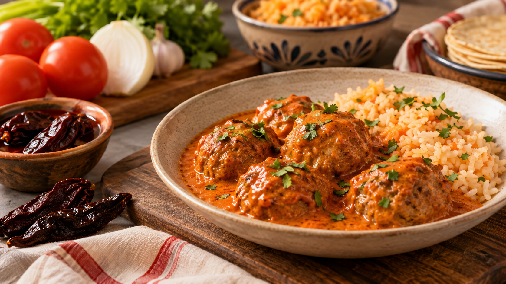Albóndigas al chipotle